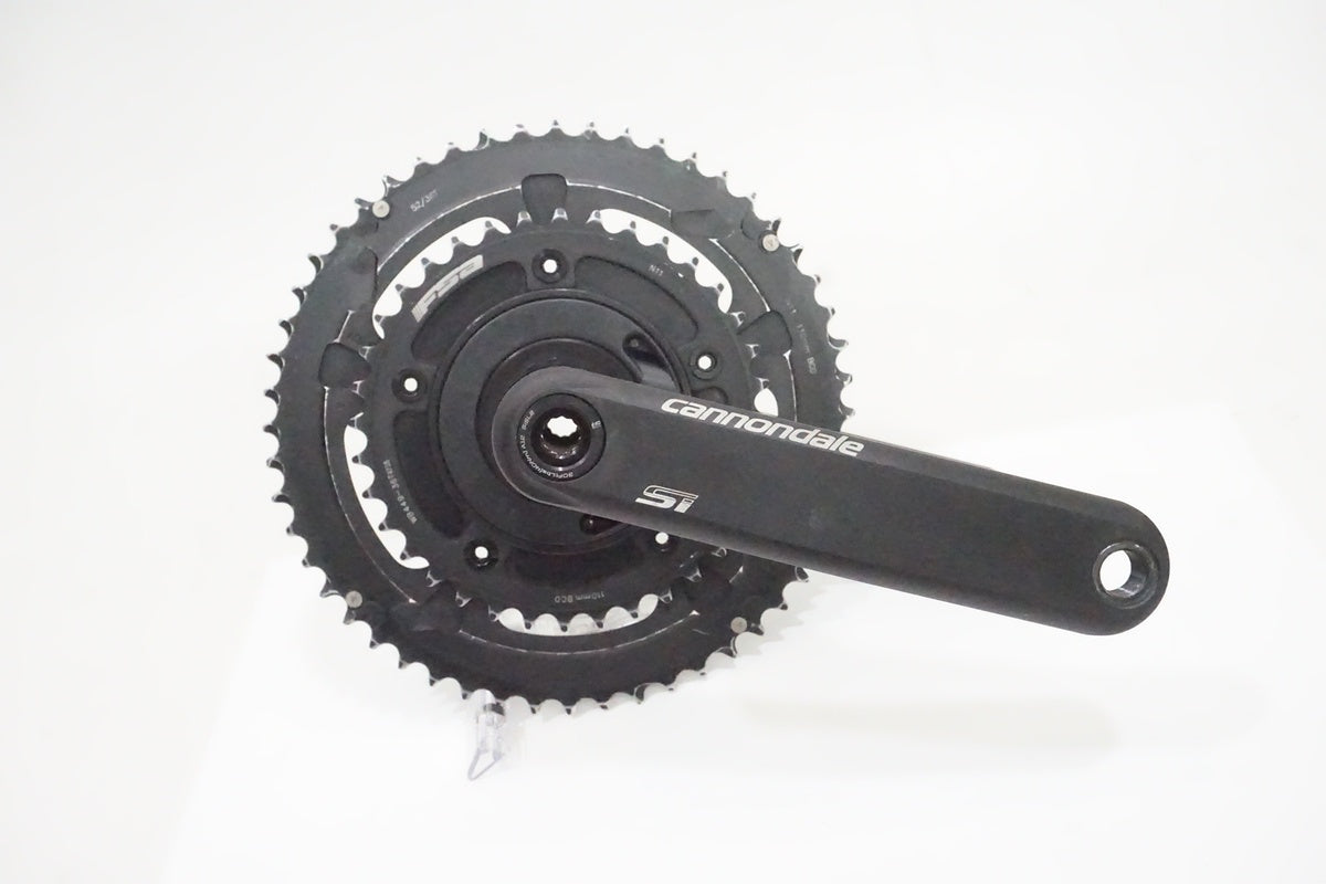 キャノンデール siクランク CANNONDALE「キャノンデール」 SI POWER2MAX 52-36T 165mm