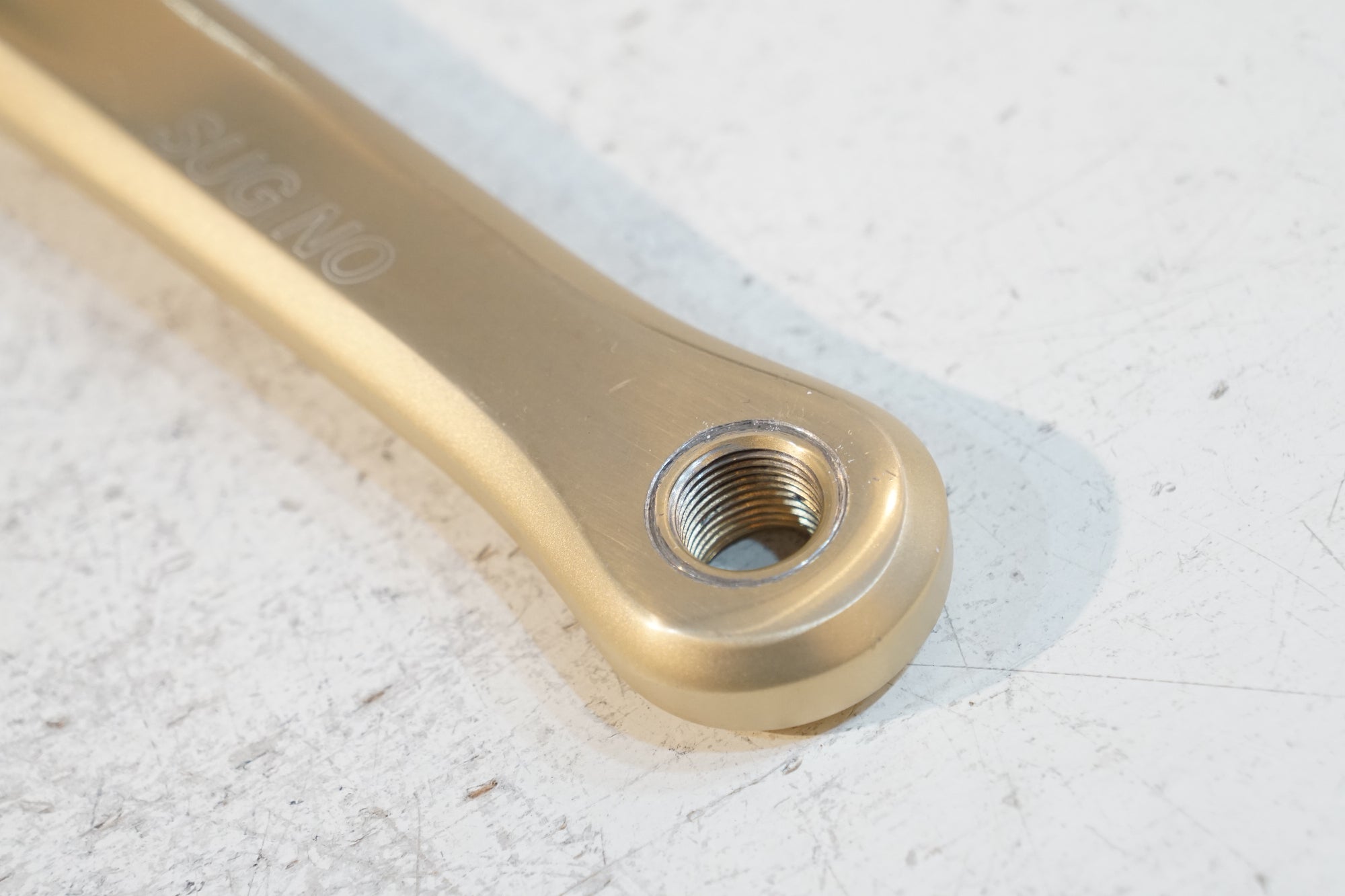 SUGINO 「スギノ」 GRAND MIGHTY 165mm NJS CRANK CHAMPAGNE GOLD
