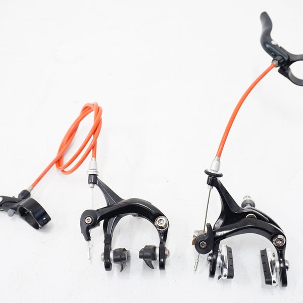 クロスバイク グレー レバー式ブレーキ 自転車用ブレーキレバー 左右セット 軽量アルミ合金製 耐久性