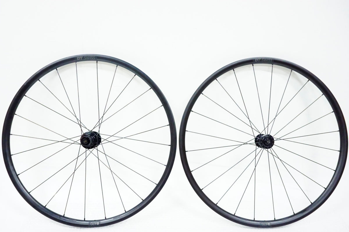 パーツ DT Swiss R470 front and rear Shimano 12s DT Swiss R470db 12/100 12/142 700c HG11 CL Wheelset – Steed