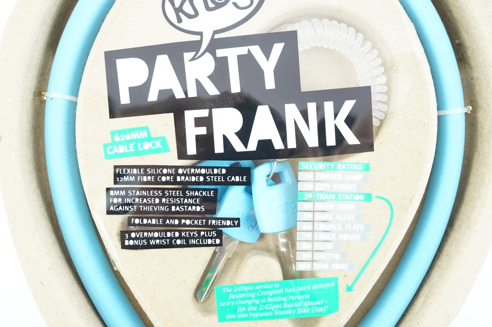 KNOG 「ノグ」 PARTY FRANK CABLELOCK ワイヤーロック / 中目黒店