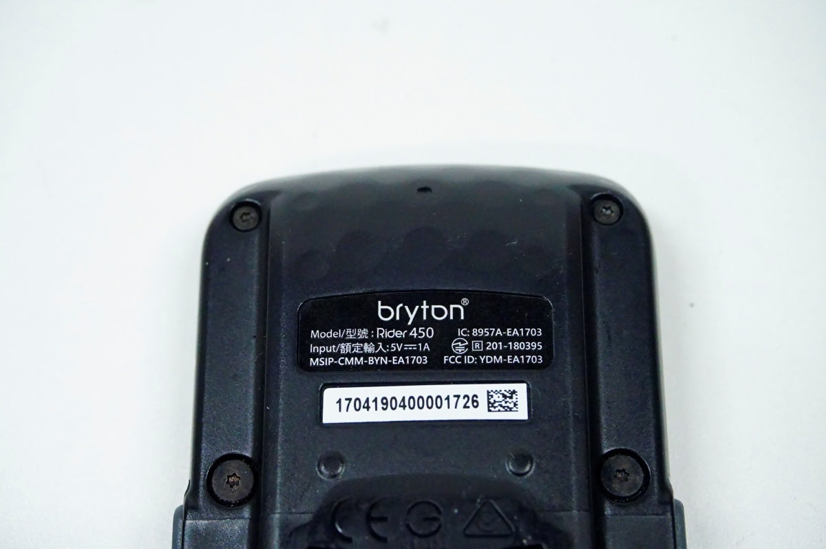 BRYTON 「ブライトン」 RIDER 450 サイクルコンピューター / 名古屋大須店