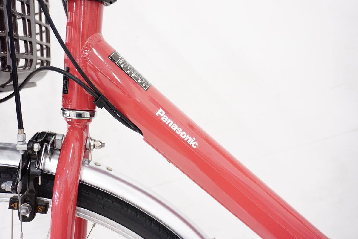 送料無料条件付 Panasonic 電動アシスト自転車 赤 PANASONIC「パナソニック」 ビビ・L BE-FL633 2024年モデル 電動