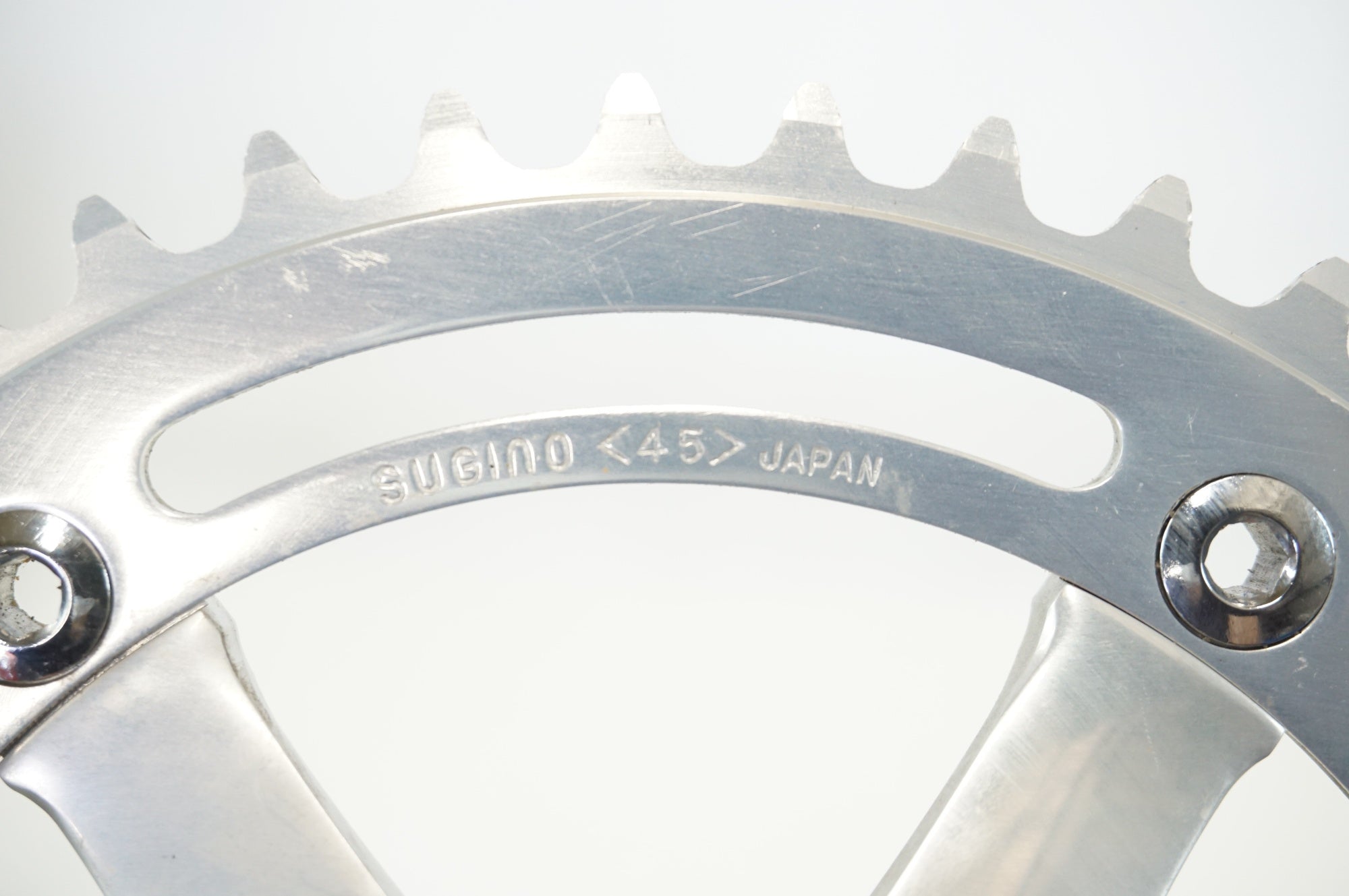 サンツアー シュパーブプロ クランク 165mm SUNTOUR 「サンツアー」 SUPERBE PRO 45T厚歯 165mm クランクセット