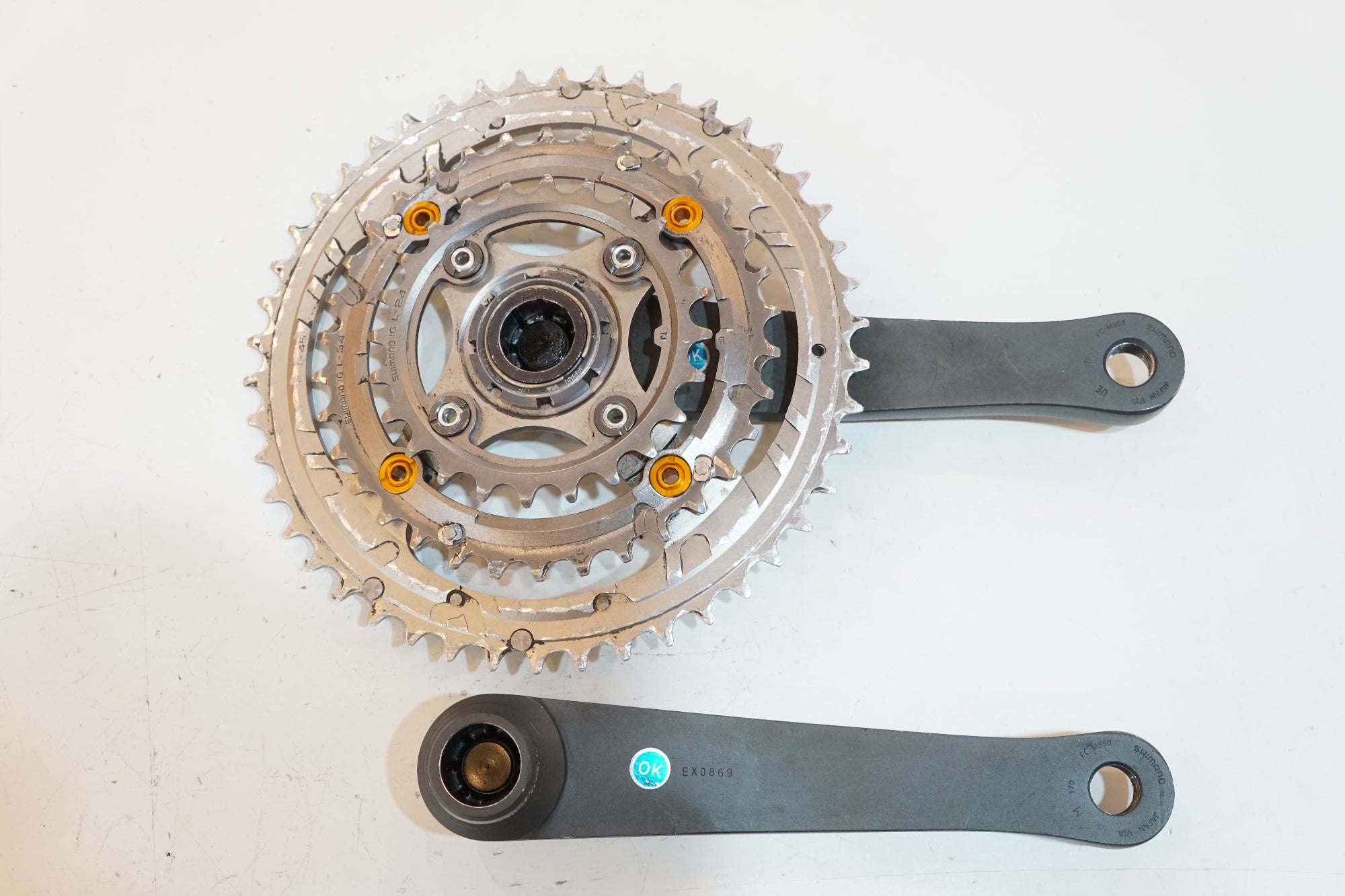 Shimano XTR FC-M950 Triple 46/34/24 175mm Crankset M950 | eBay