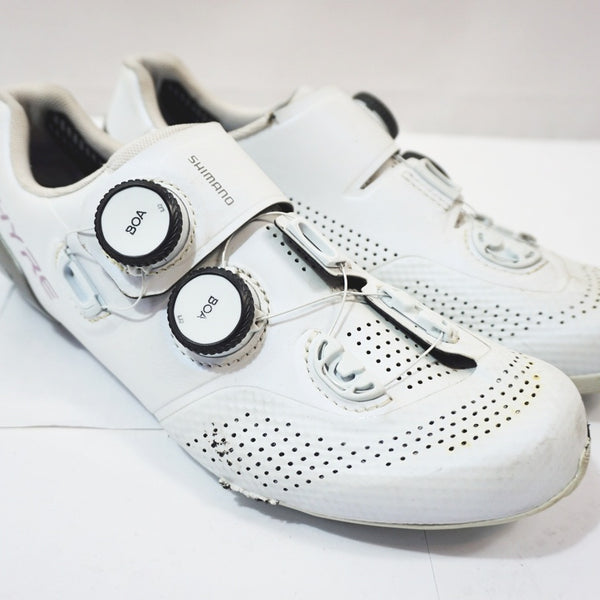 SHIMANO S-PHYRE ホワイト シューズ SHIMANO 「シマノ」 S-PHYRE SHRC902M 25.2cm シューズ / バイチャリ