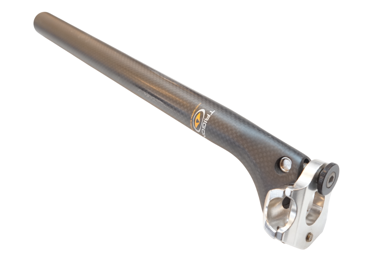 【美品】TRIGON トライゴン HM カーボンシートポスト【軽量】 TRIGON 「トライゴン」 HM CARBON φ27.2 350mm シートポスト