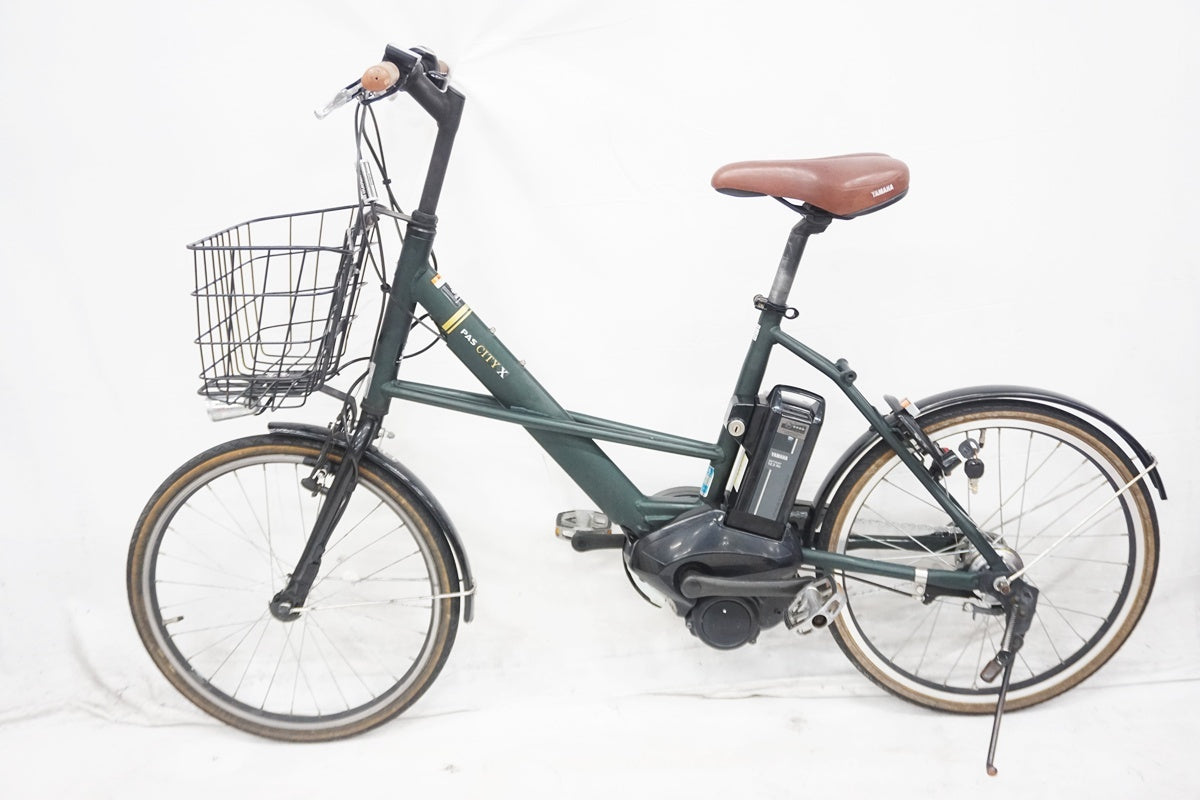 電動自転車 YAMAHA PAS CITY C カーキ　48 ヤマハ PAS CITY-V PA24CV 2024年モデル [ディープグリーン] + 専用