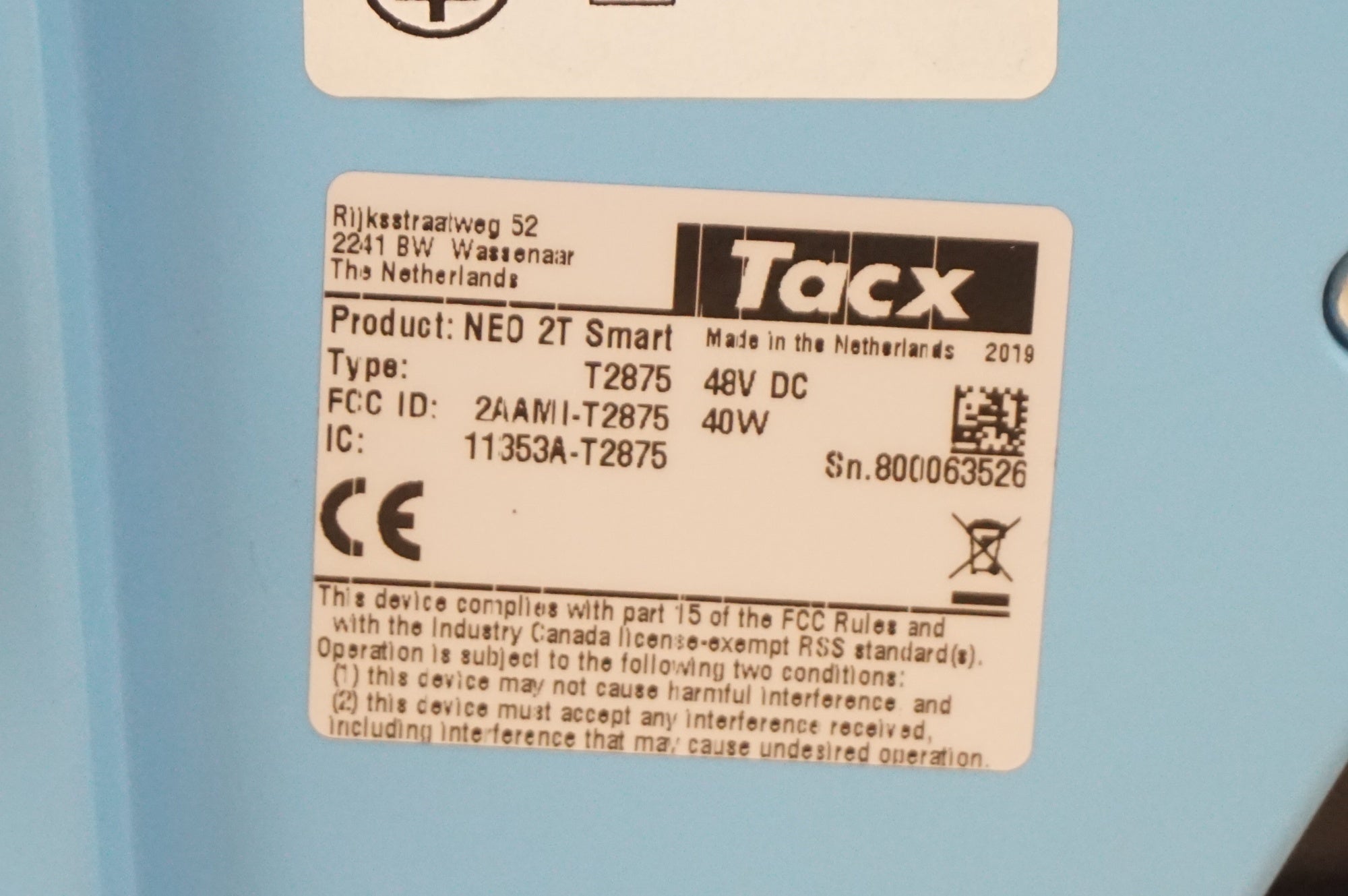 TACX 「タックス」 NEO 2T SMART スマートローラー / 福岡店