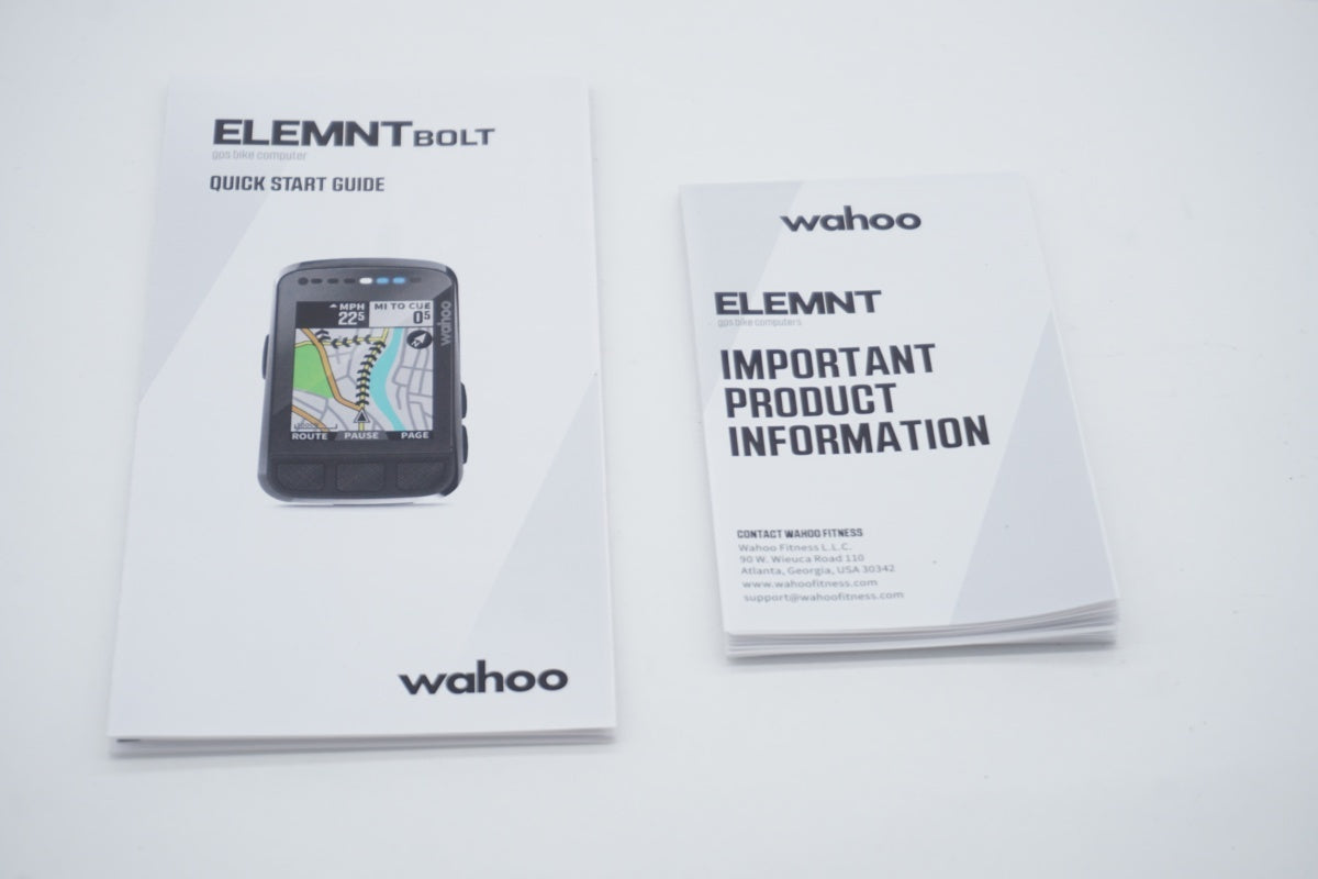 WAHOO 「ワフー」 ELEMNT BOLT サイクルコンピューター / 滋賀大津店