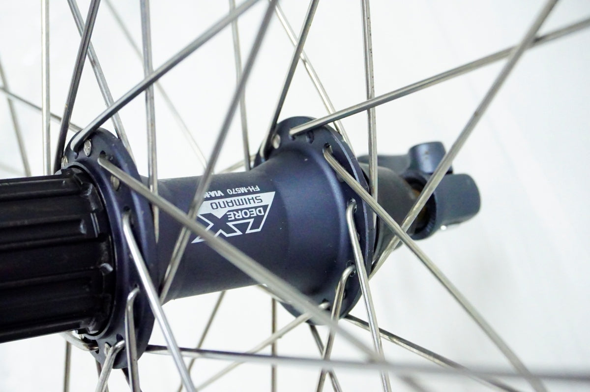 ジャンク VELO CITY 「ヴェロシティ」 VANTAGE EXPERT リム SHIMANO DEORE LXハブ SHIMANO10s ホイールセット / 名古屋大須店