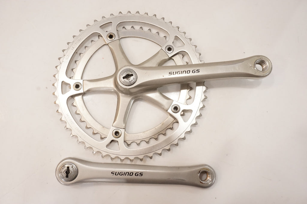 【新品未使用 箱付き】スギノ クランク 170mm シルバー BBセット SUGINO 「スギノ」 GS 52-42T 170mm クランクセット / 大宮店