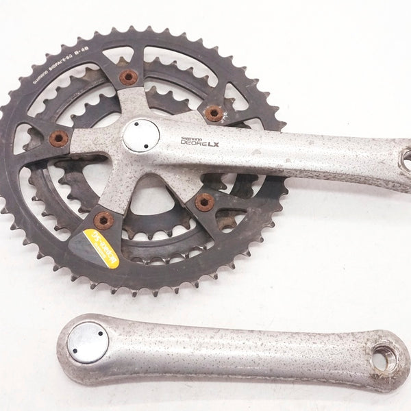 OLD MTB ◾️SHIMANO シマノ DEORE LX クランク 170mm Vintage Shimano LX 175mm9s Mountain Bike CRANKS