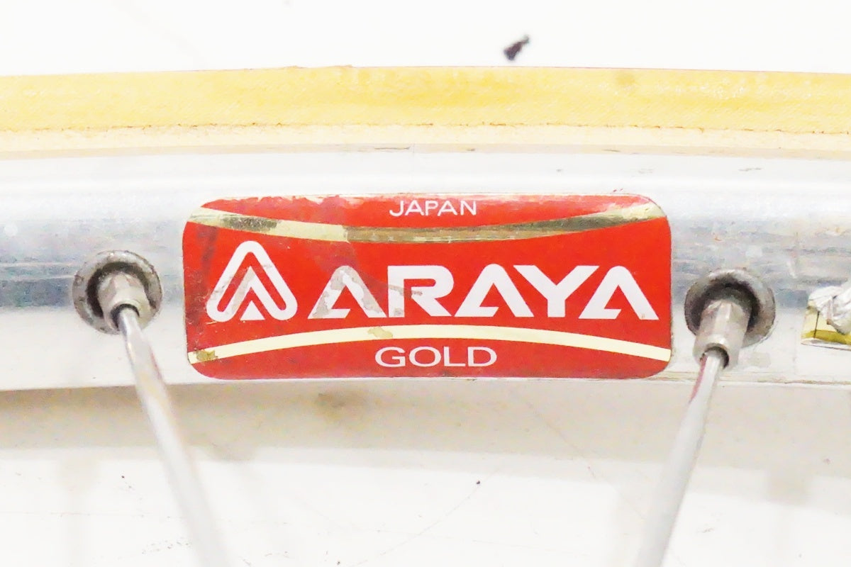SHIMANO「シマノ」 DURA-ACE HB-7600 ARAYA GOLD ホイールセット/ 京都