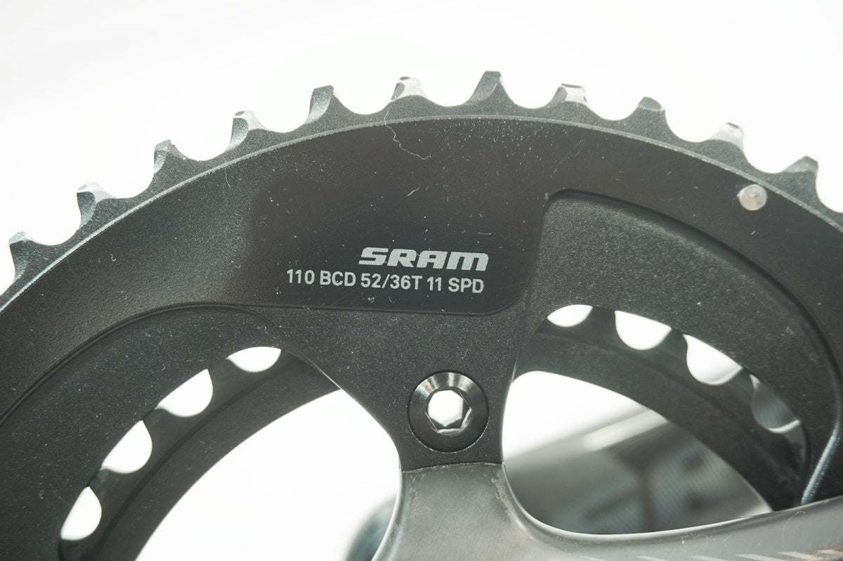 SRAM PowerGlide クランクセット 52/36 SRAM 「スラム」 RED 52-36T 172.5mm クランクセット