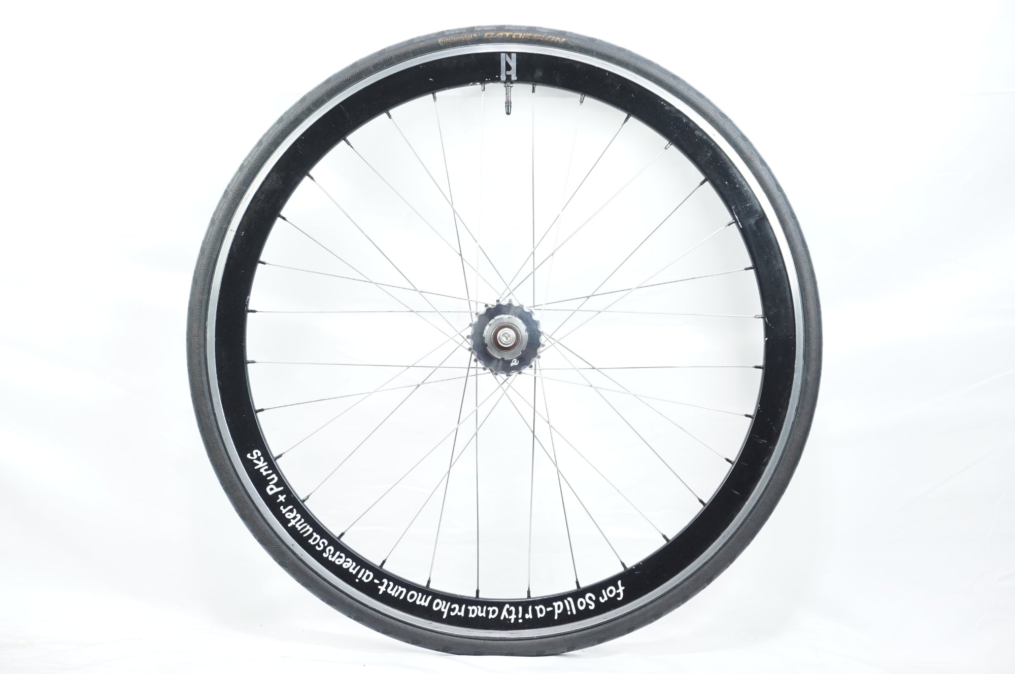 PHIL WOOD 「フィルウッド」 HIGH FLANGE TRACK HUB x H PLUS SON SUPER LITE RIM シングル 手組 リアホイール / 中目黒店