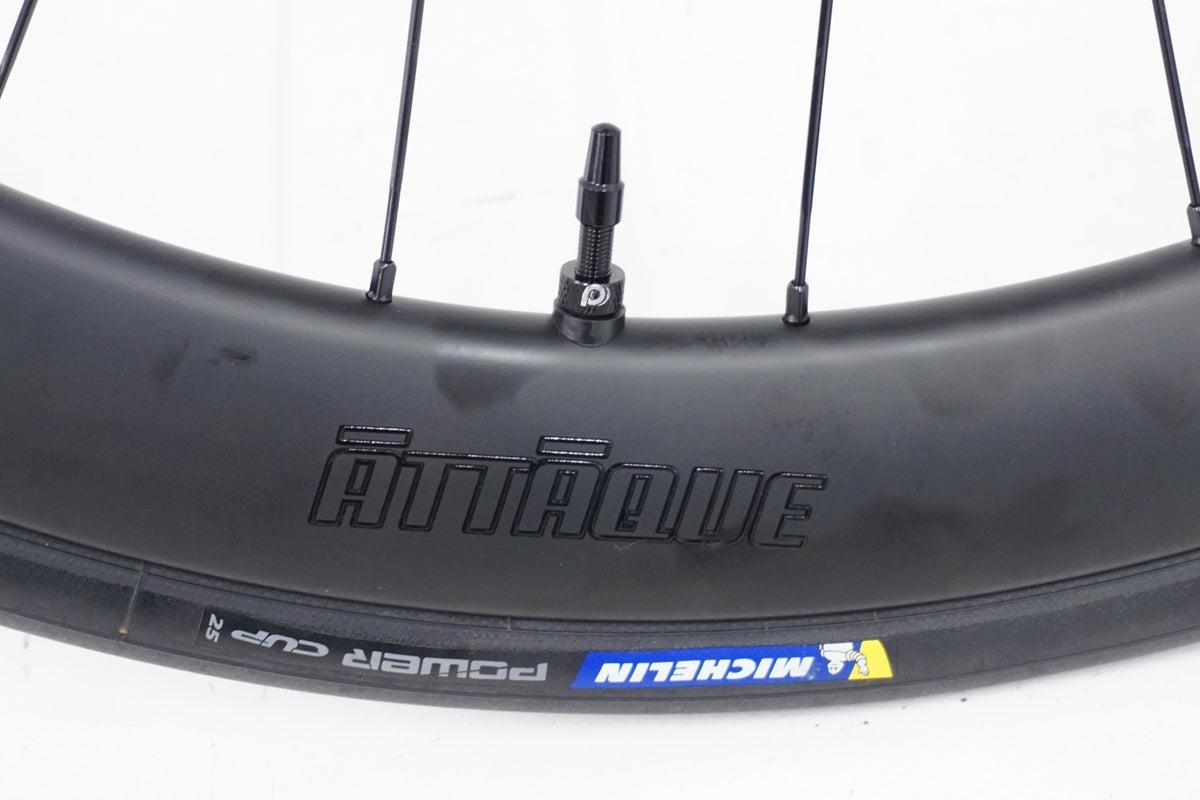 ATTAQUE Carbon 50mm クリンチャー700c・シマノ12速対応 ATTAQUE「アタッキ」 CARBON 50 シマノ11,12速 ホイールセット
