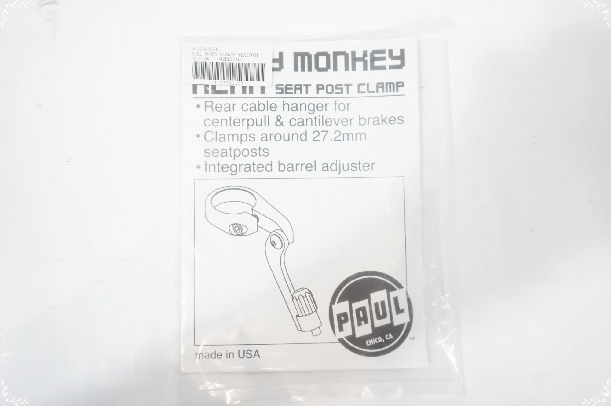 PAUL 「ポール」 FUNKY MONKEY SEATPOST 27.2 リア用 ブレーキハンガー / バイチャリ世田谷店