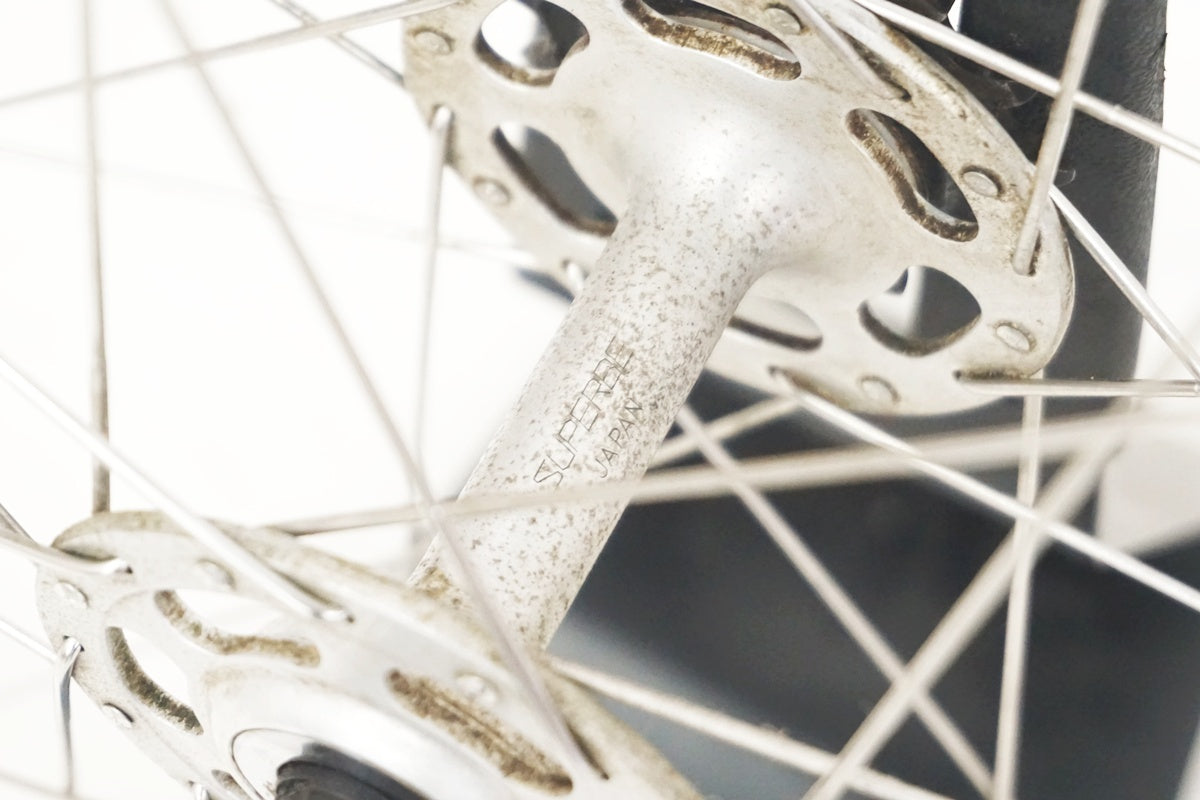 ARAYA GOLD 700C SUPERBE ハブ走行10ｋｍホイールセット アラヤ ARAYA ゴールド GOLD リム NJS サンツアー SUNTOUR