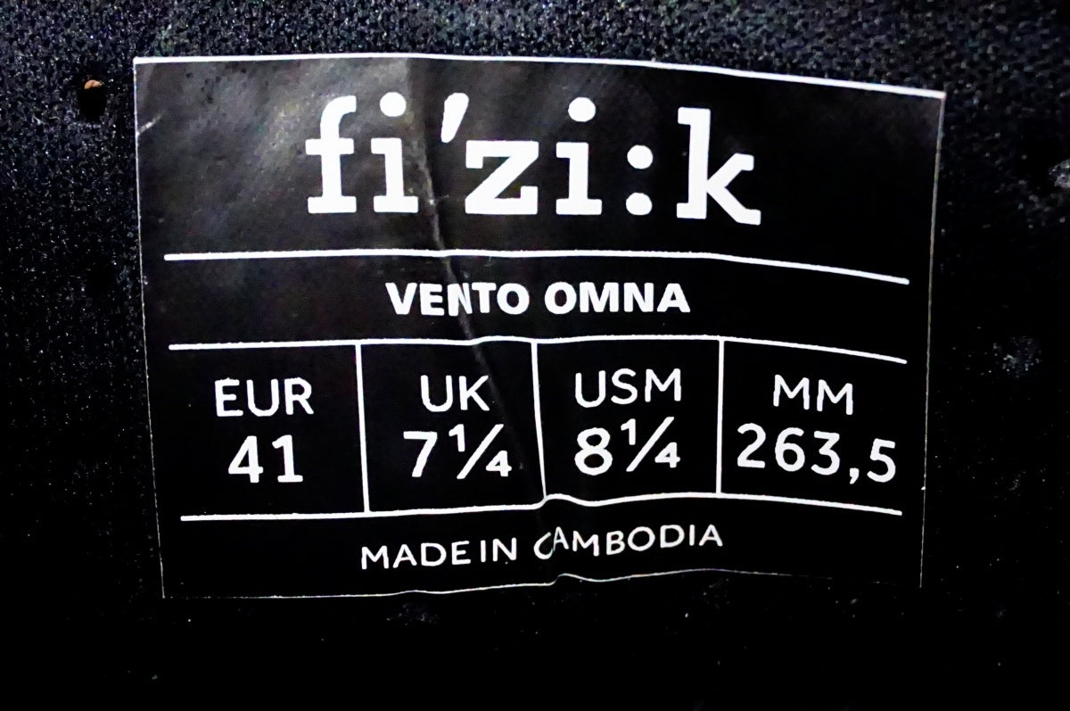 FIZIK 「フィジーク」 VENTO OMNA 41(263,5) シューズ / 名古屋大須店