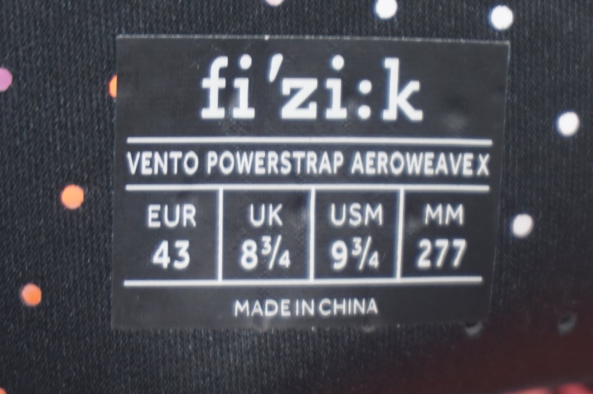 FIZIK 「フィジーク」 VENTO POWERSTRAP AEROWEAVE X 43サイズ シューズ / 世田谷店