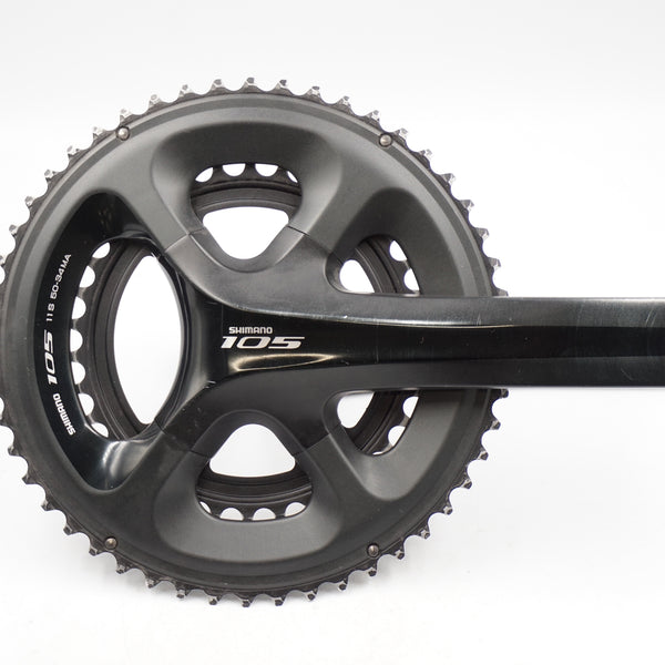 Shimano 105 FC-5800 175mm クランク 美品 SHIMANO 「シマノ」 105 FC-5800 175㎜ 50-34T クランクセット