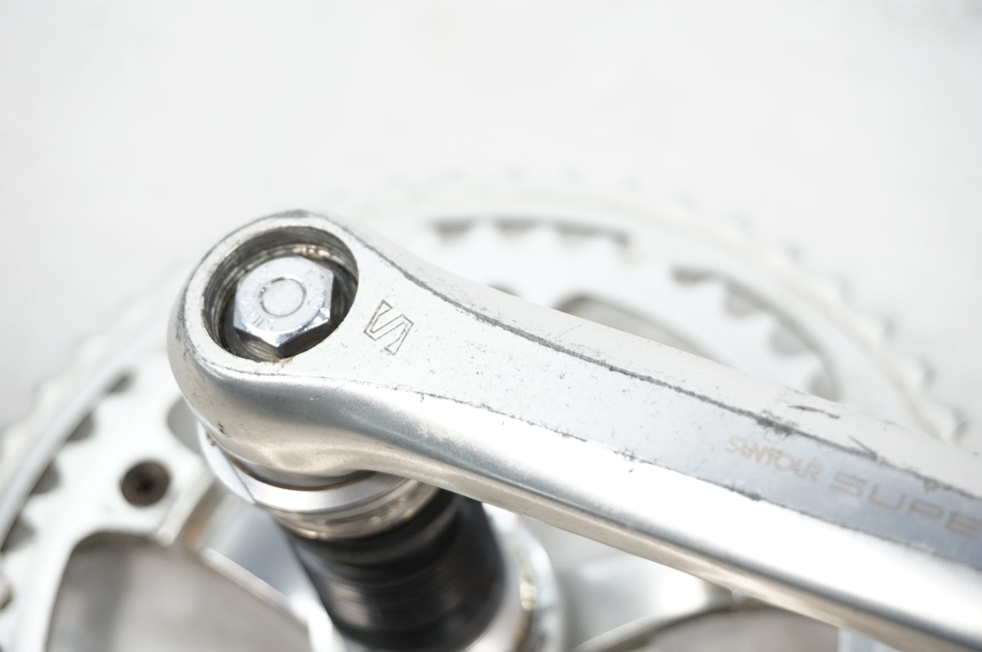 ジャンク SUNTOUR 「サンツアー」 SUPERBE PRO 52-42T 170mm クランク