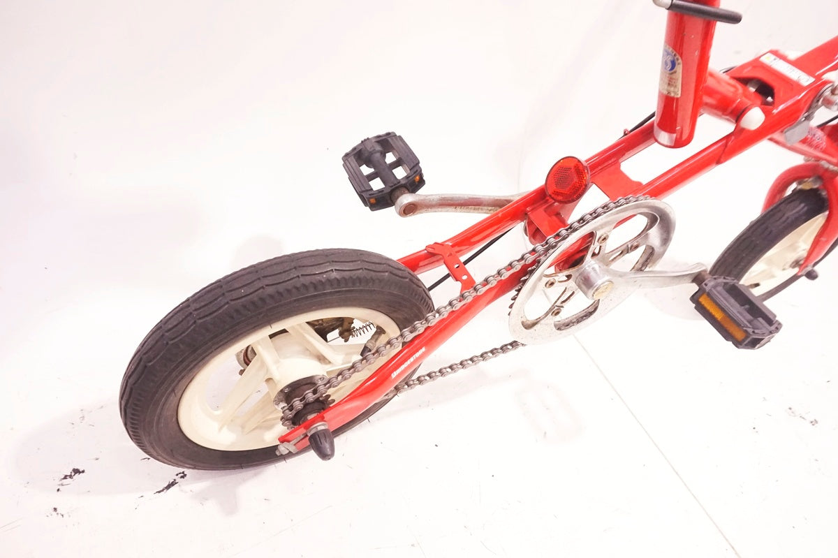 BRIDGESTONE TRANSIT compact 12インチ 小径 自転車 ブリヂストンサイクル名車紹介：ワンタッチで折りたためるX形状