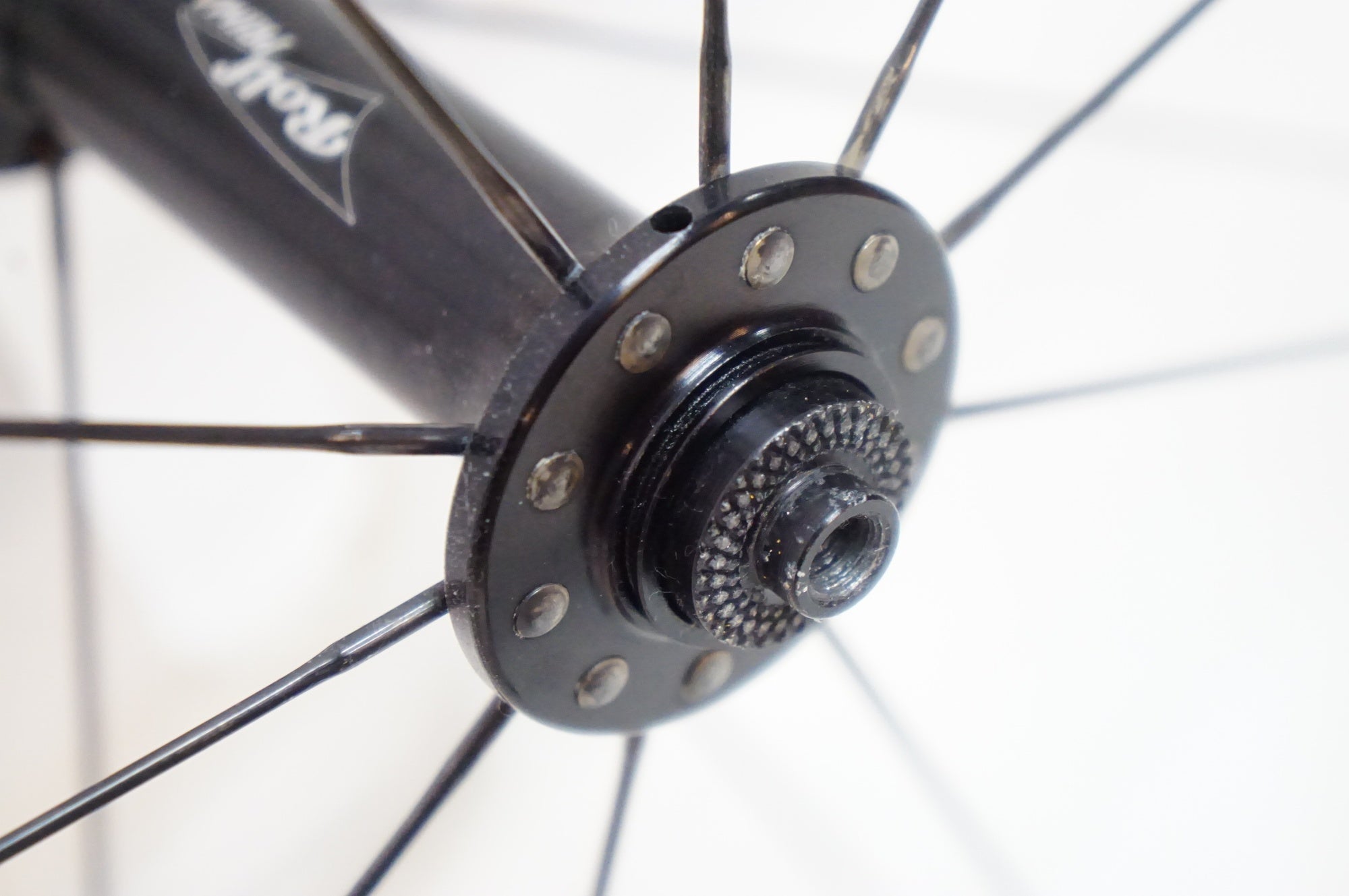 ブラック自転車ホイール シマノハブ 手組みホイール XR-19W＋105ハブで135mm化 - サイクル