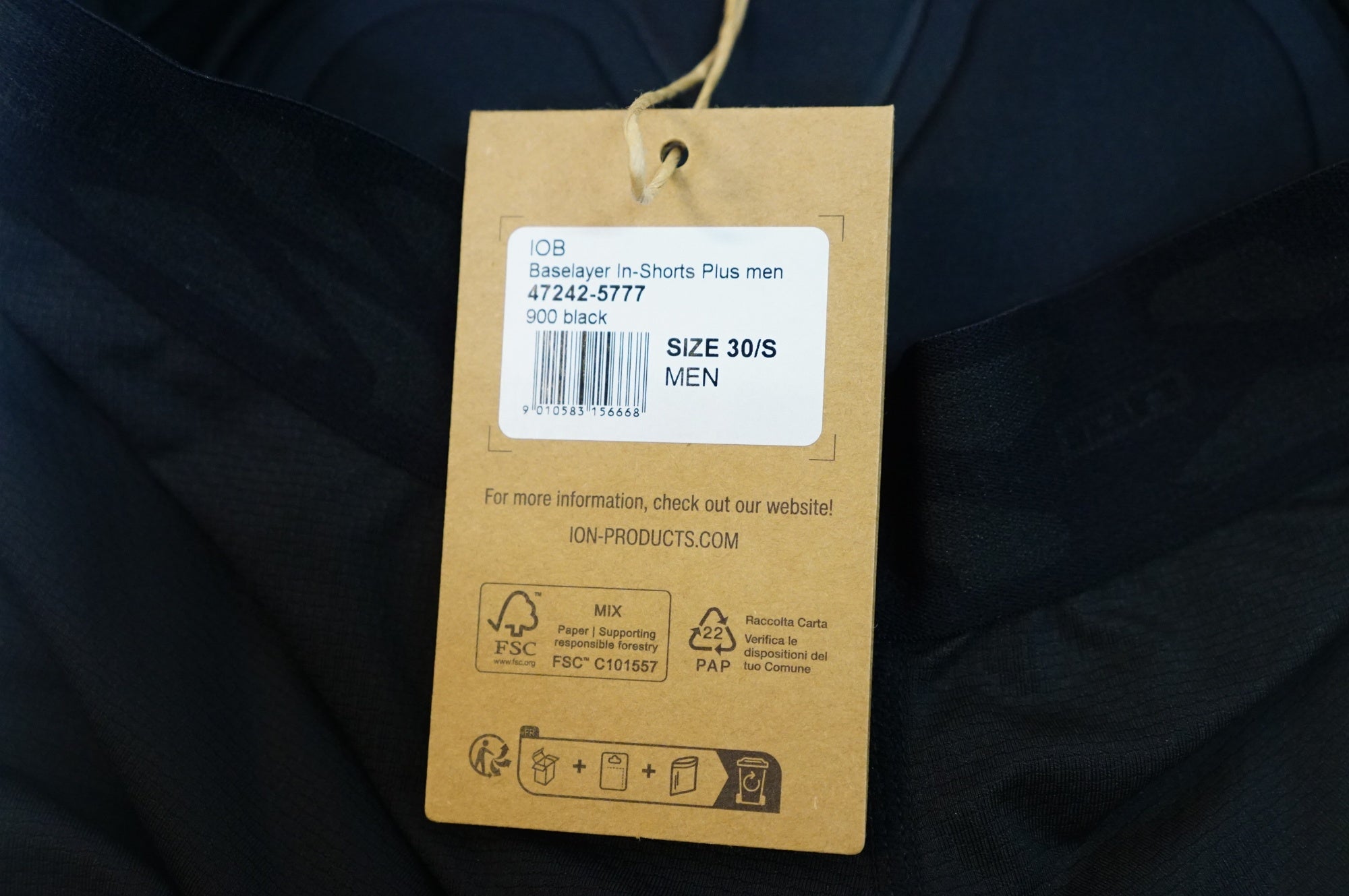 ION 「アイオン」 MTB IN-SHORTS PLUS Sサイズ インナーウェア / 熊谷本店