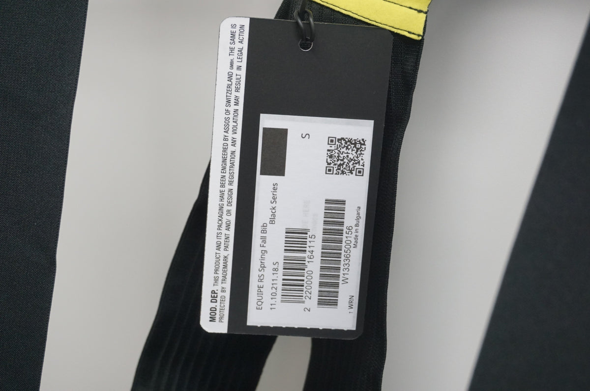 ASSOS 「アソス」 EQUIPE RS スプリング/フォール Sサイズ メンズ ビブショーツ / 福岡店