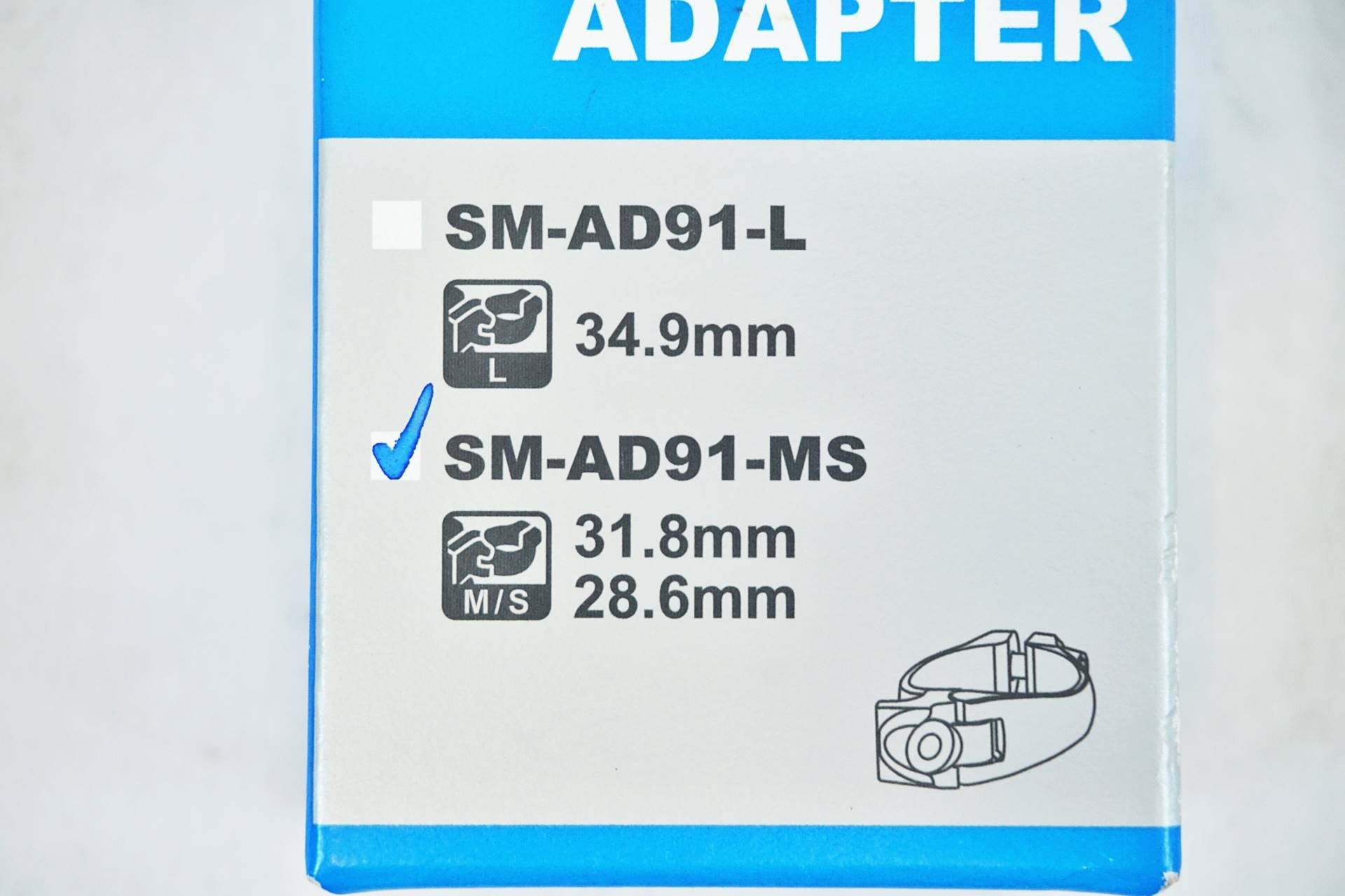 SHIMANO 「シマノ」 SM-AD91-MS Φ28.6mm/31.8mm バンドアダプター / 有明ガーデン店