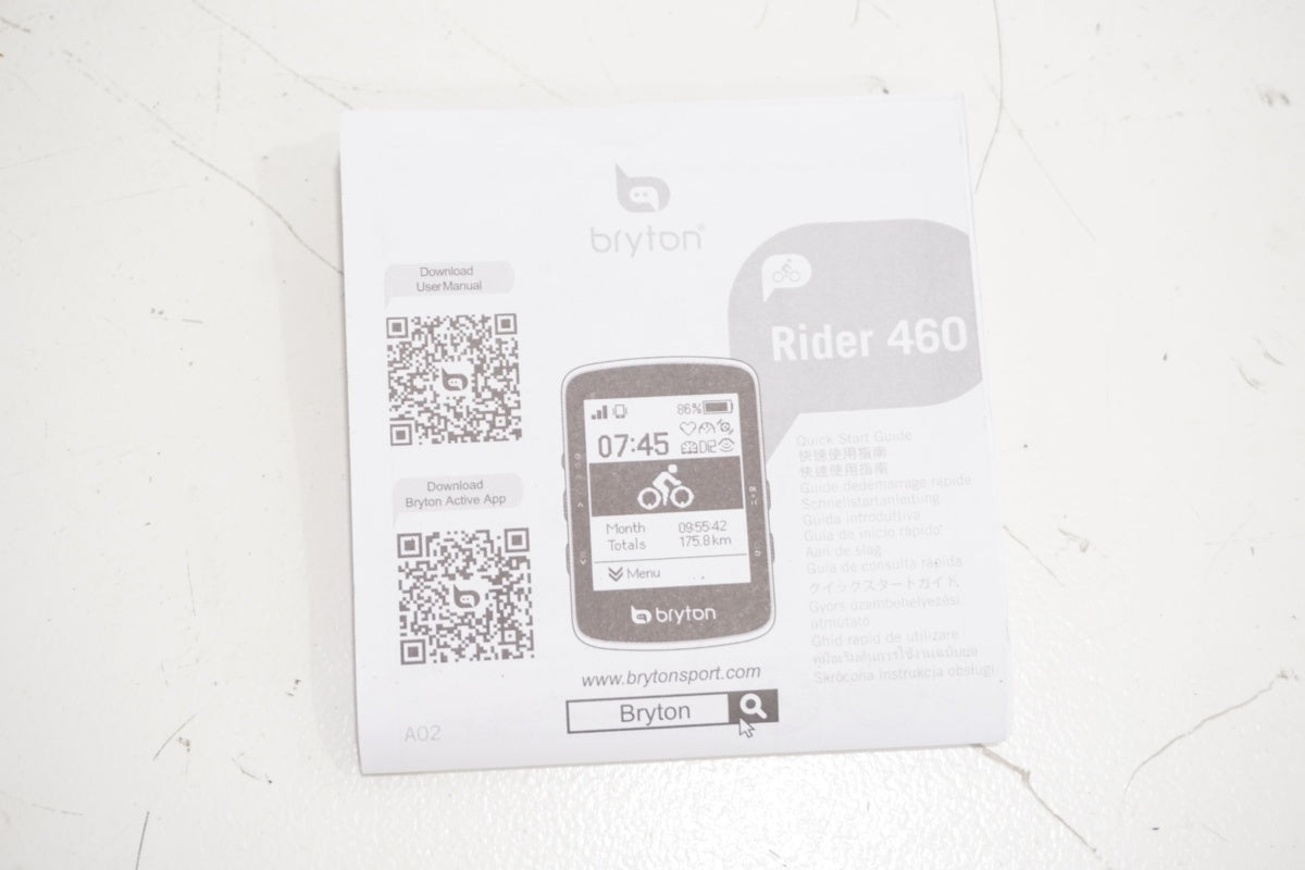 BRYTON 「ブライトン」 心拍センサー ＋ RIDER 460 サイクル