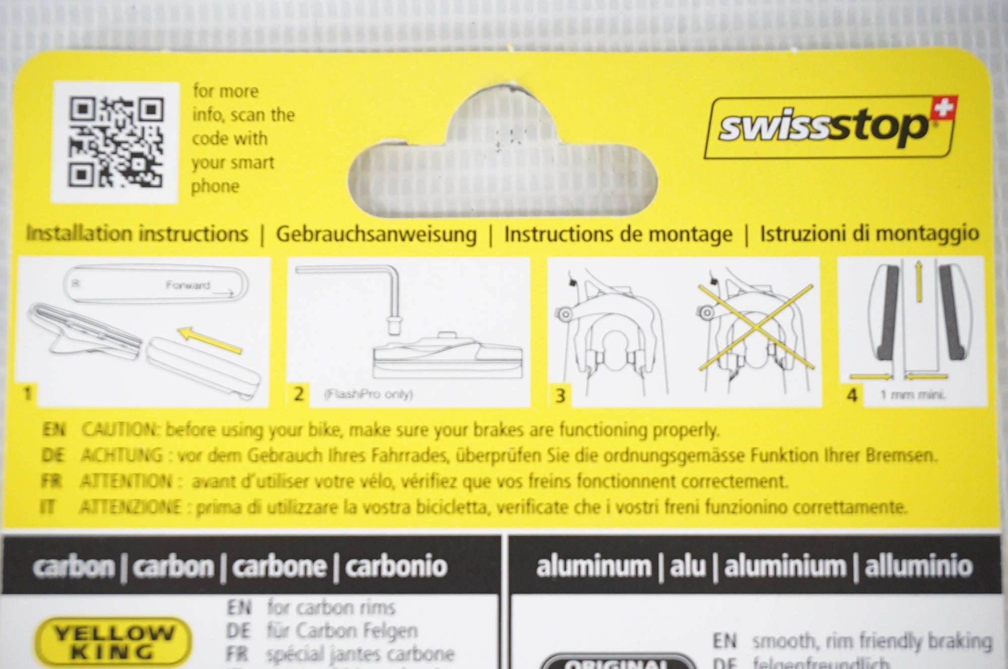 SWISS STOP 「スイスストップ」 BXP FLASH PRO アルミリム用 ブレーキシュー / 阪急塚口店