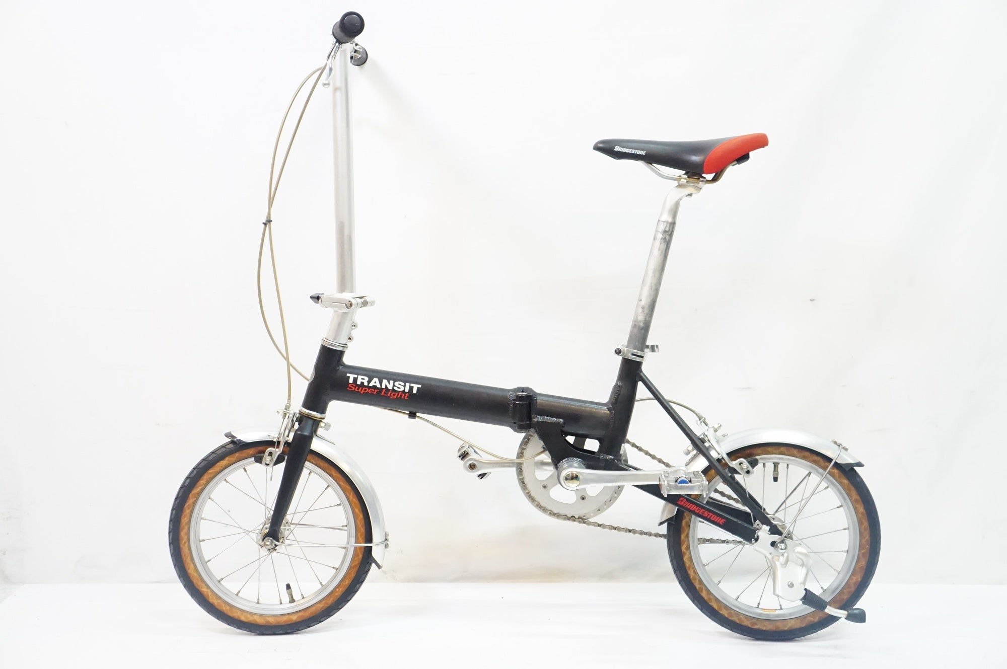 美品BRIDGESTONE TRANSIT LIGHT 折りたたみ自転車未完成品 BRIDGESTONE 「ブリヂストン」 TRANSIT SUPERLIGHT 2006年モデル 14
