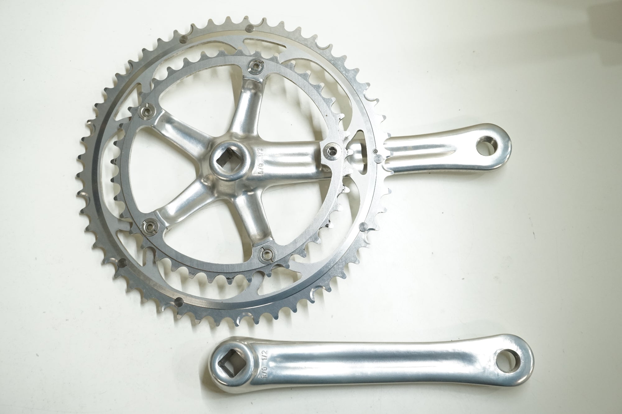 【超美品】カンパニョーロ レコード クランクセット 50-39T (貴重) CAMPAGNOLO 「カンパニョーロ」 RECORD 170mm 52-39T クランクセット