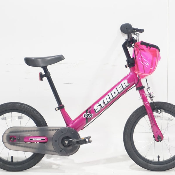 動作良好♪ STRIDER キッズバイク フューシャピンク ストライダー14X 自転車にもなる ストライダー14X ピンクもかわいい♡ | セオ