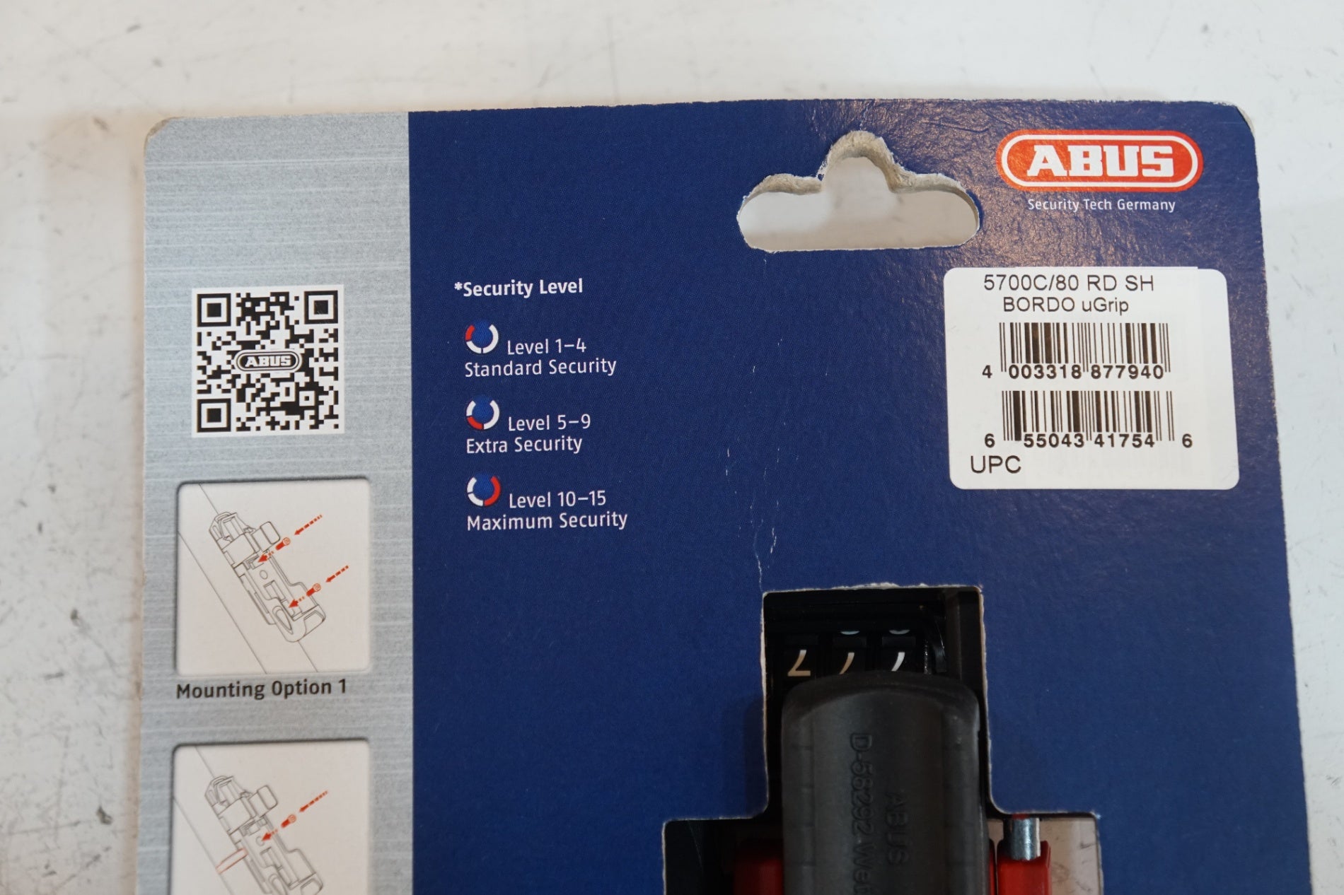 ABUS 「アバス」 UGRIP BORDO 5700C ロック / バイチャリ浦和ベース