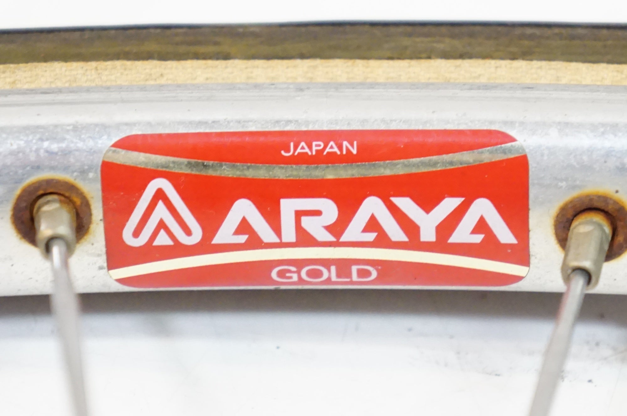 ARAYA 「アラヤ」 GOLD リム SHIMANO DURA-ACE TRACK 7600 ハブ シングルスピード ホイールセット / 熊谷本店