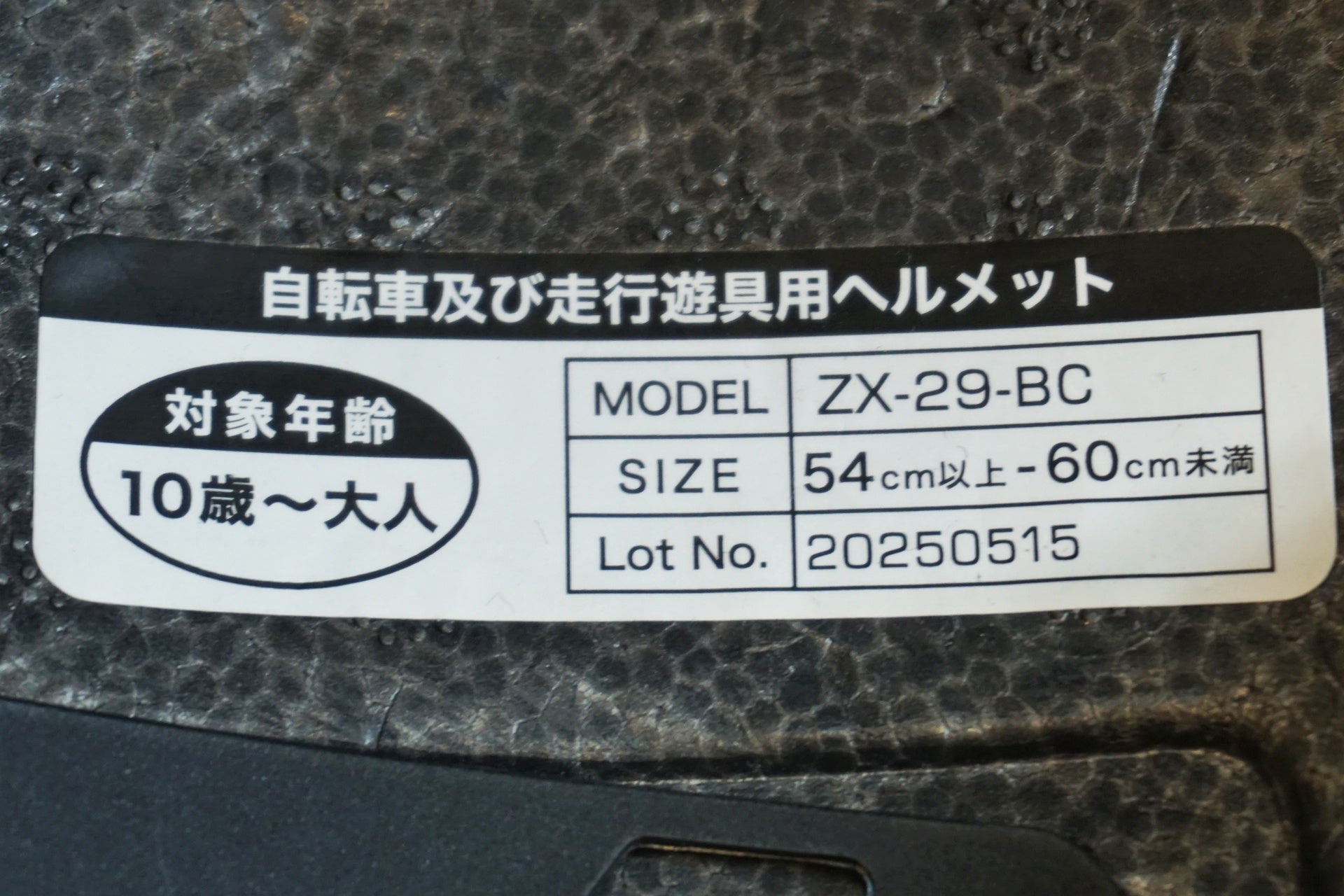 PROTEX 「プロテックス」 SG 54cm-60cmサイズ ヘルメット / 有明ガーデン店