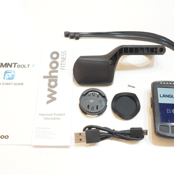 Wahoo ELEMNT BOLT サイクルコンピュター WFCC3 WAHOO 「ワフー」 ELEMNT BOLT V1 WFCC3 サイクルコンピューター