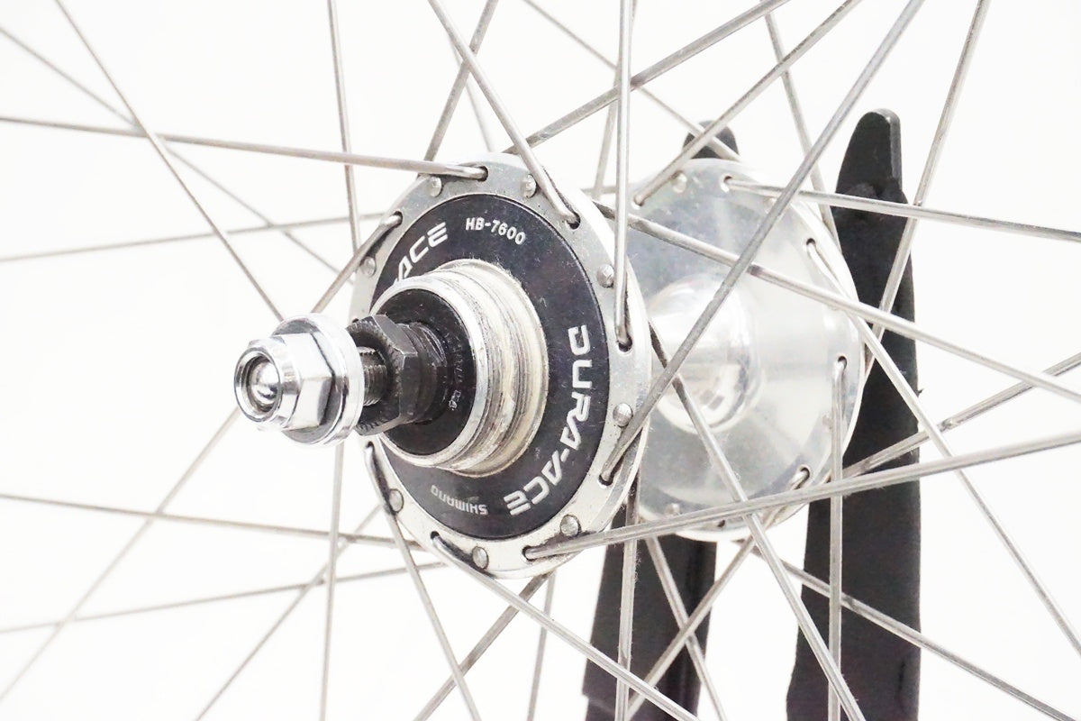 競輪 DURA-ACE HB-7600 完組ホイール 2本セット SHIMANO 「シマノ」 DURA-ACE HB-7600 ARAYA GOLD ホイールセット