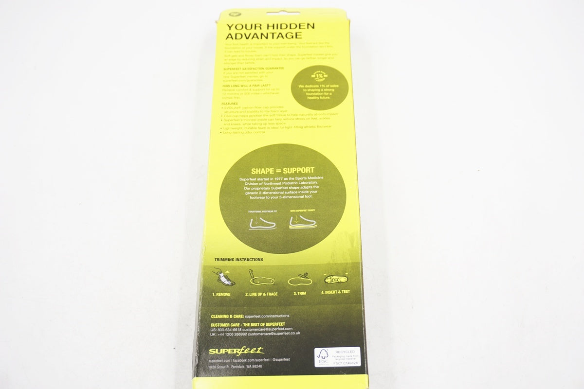 SUPER FEET 「スーパーフィート」 23-25cm CARBON インソール / 奈良店