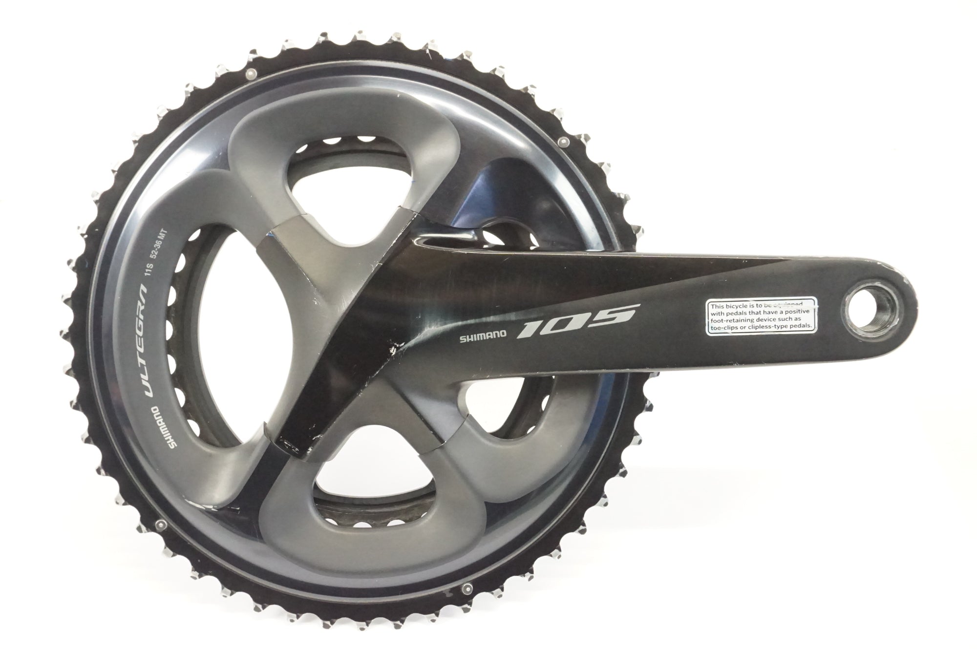 SHIMANO 「シマノ」 105 FC-R7000 GIANT POWER PRO S パワーメーター付 52-36T 170mm クランク / 宇都宮店