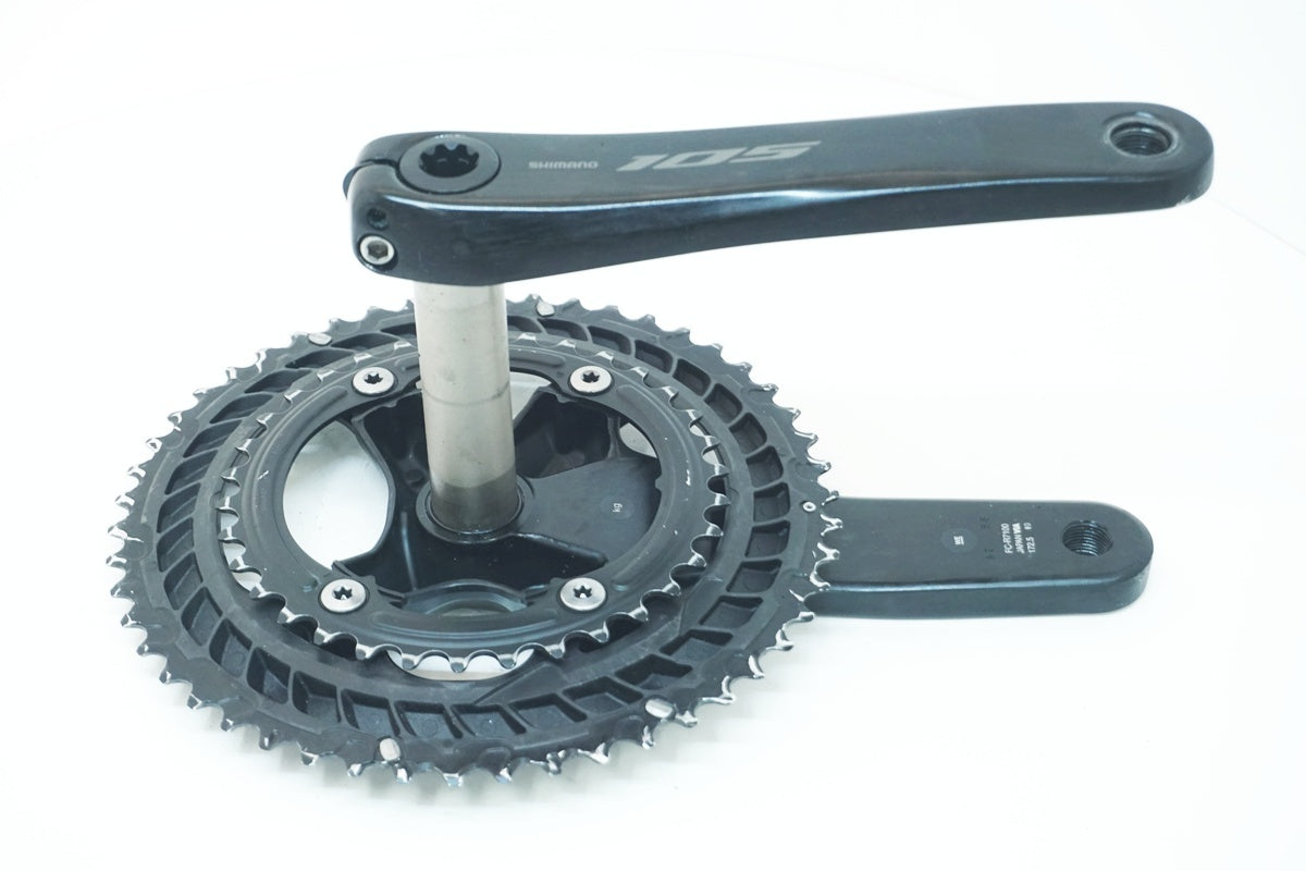美品 シマノ105 FC-R7100 170mm 50-34T クランク 使用少 Amazon.com : SHIMANO 105 FC-R7100 Crankset - 170mm, 12-Speed, 52
