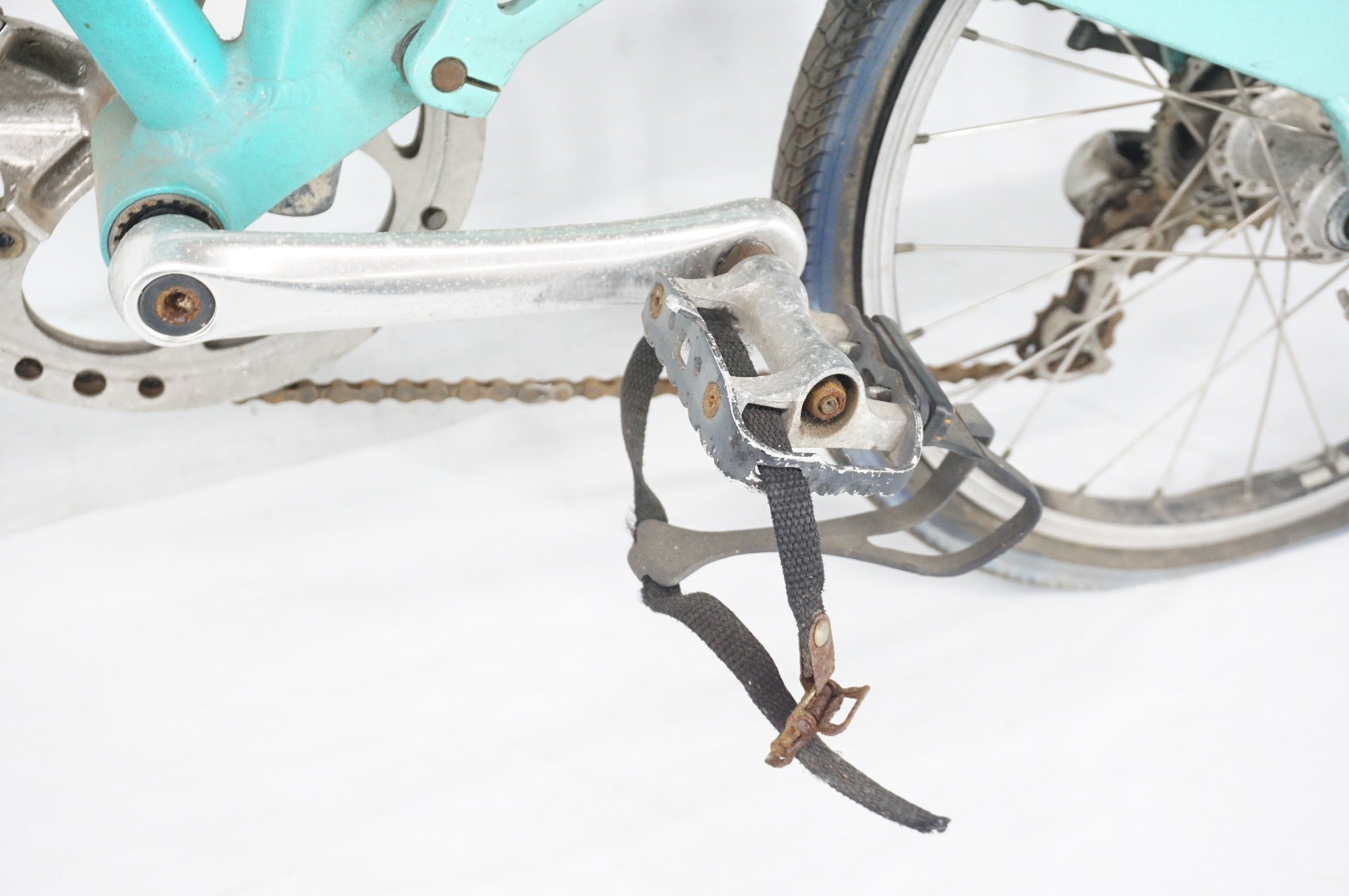 ジャンク BIANCHI 「ビアンキ」 FRETTA-T BD-1 BIRDY 2005年頃 18インチ 折り畳み自転車 / 阪急塚口店