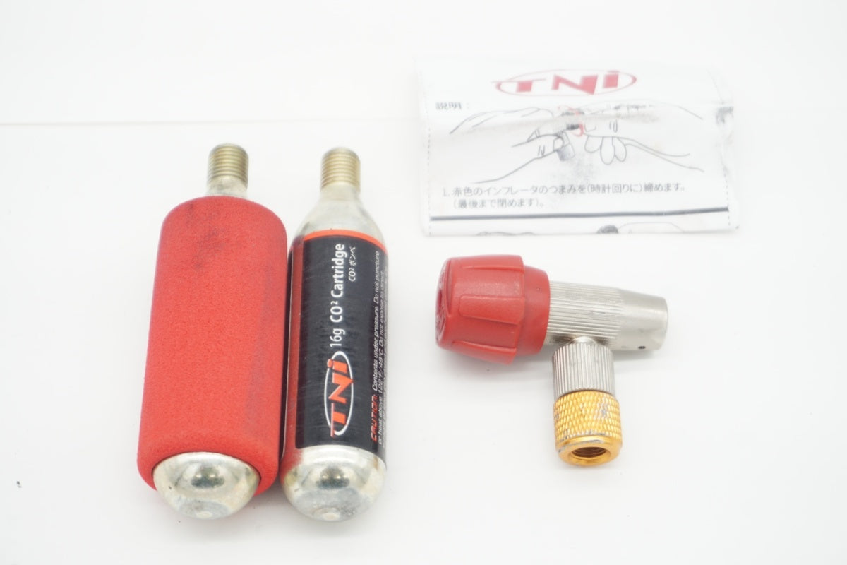 TNI 「ティーエヌアイ」 CO2ボンベ＋インフレーターセット/ 滋賀大津店