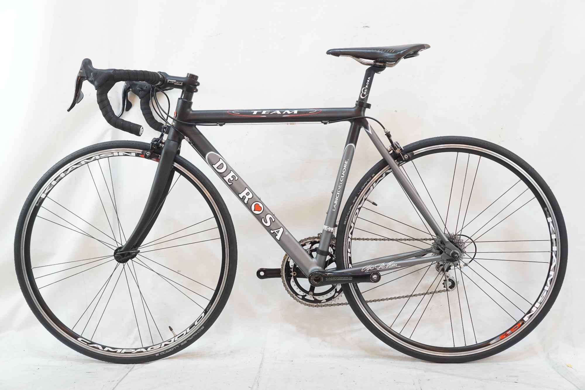 【値引き交渉受付中】DE ROSA TEAMロードバイク グレー/ブラック DE ROSA 「デ ローサ」 TEAM 2006頃 ロードバイク / バイチャリ浦和