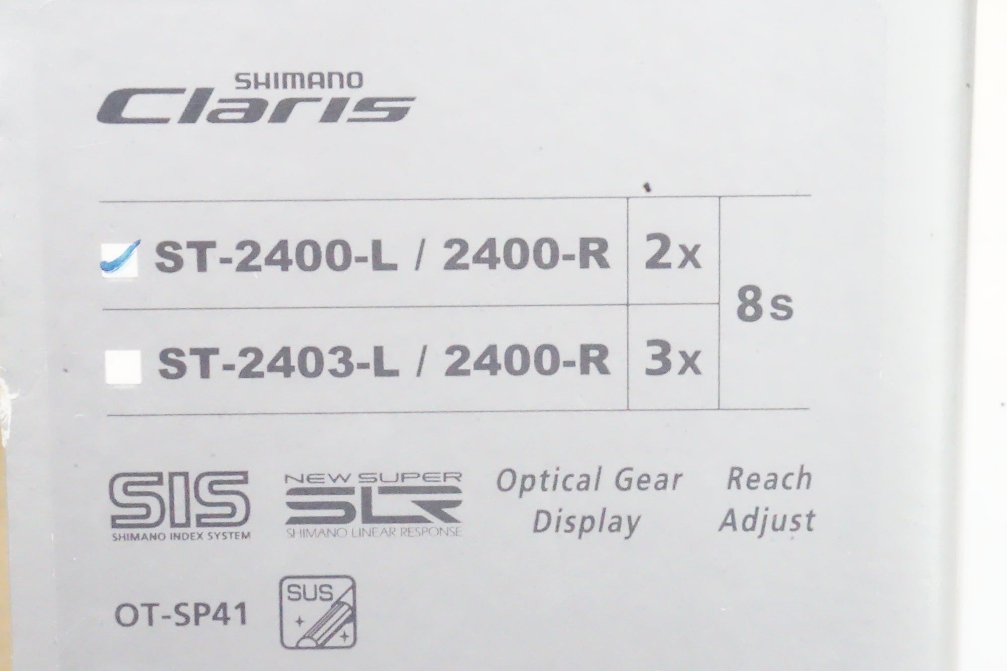 SHIMANO「シマノ」 CLARIS ST-2400 デュアルコントロールレバー