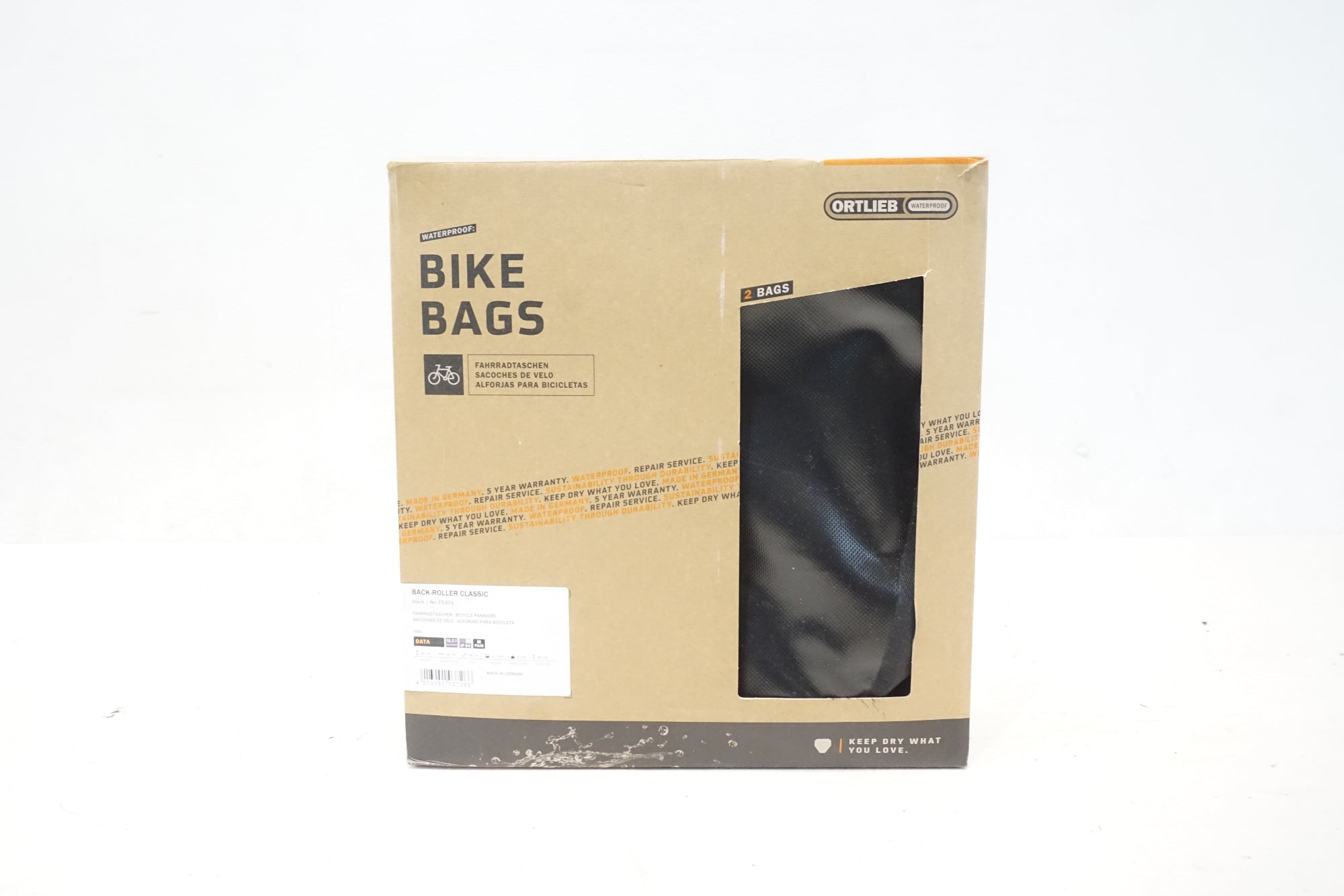 ORTLIEB 「オルトリーブ」 WATERPROOF BACK ROLLER CLASSIC パニア